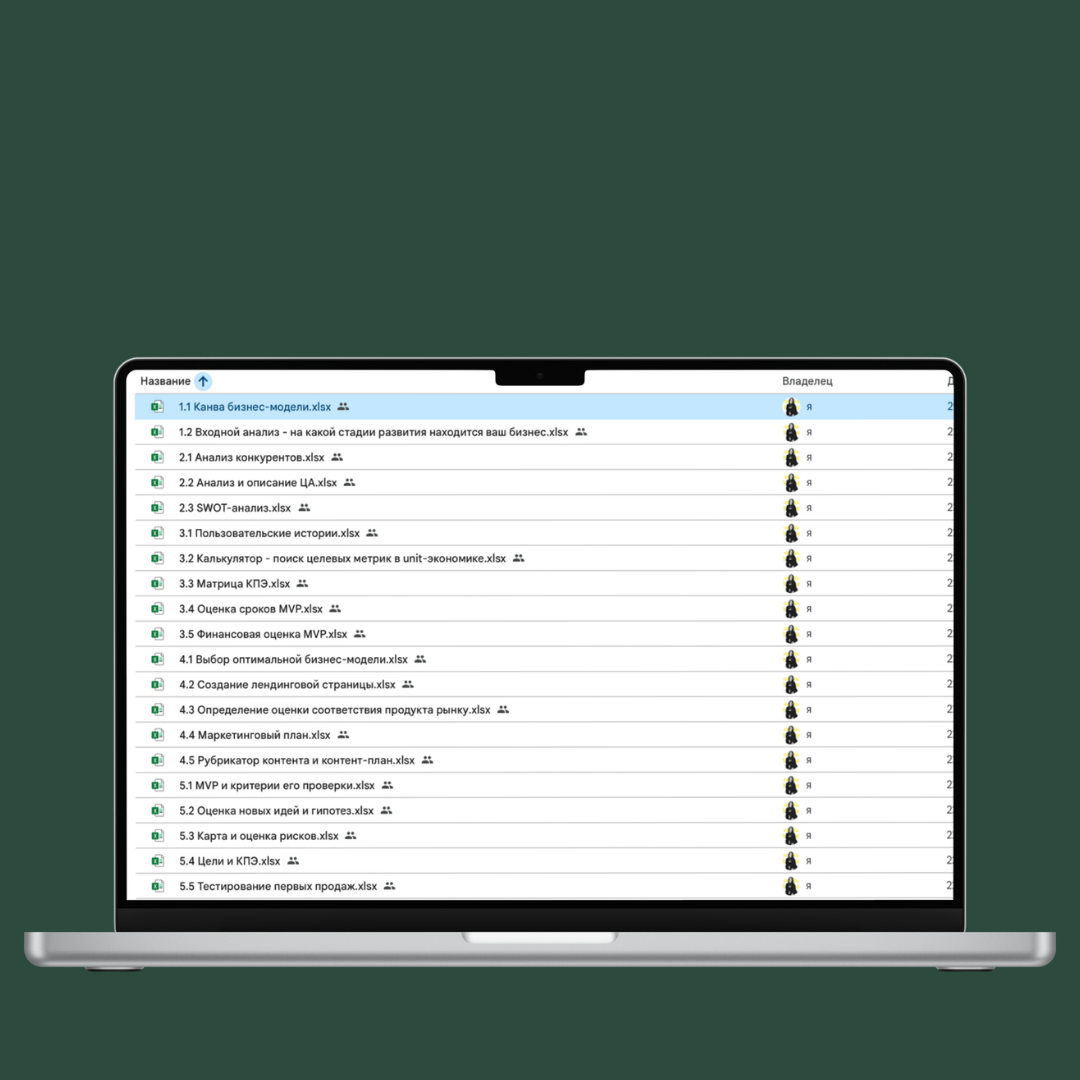 22 таблицы для бизнеса
