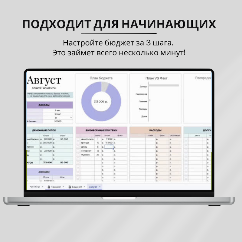 Шаблон бюджета - миниатюра 2